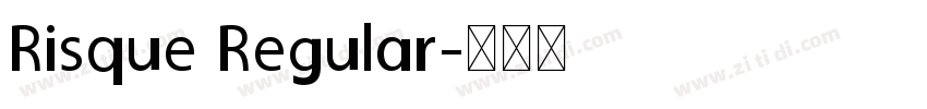 Risque Regular字体转换